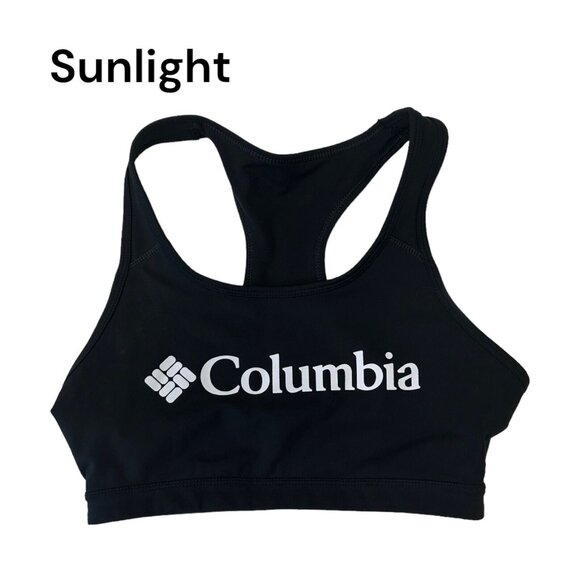 Columbia Women SZ SMALL Classic Logo Racerback Omni Wick Bra Sport - Unlined - Picture 1 of 6